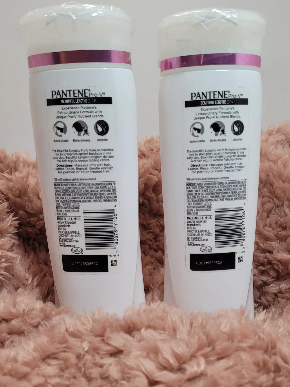 2 NEW Vintage Pantene Pro-V Beautiful Lengths 2 in 1 Shampoo Conditioner HTF